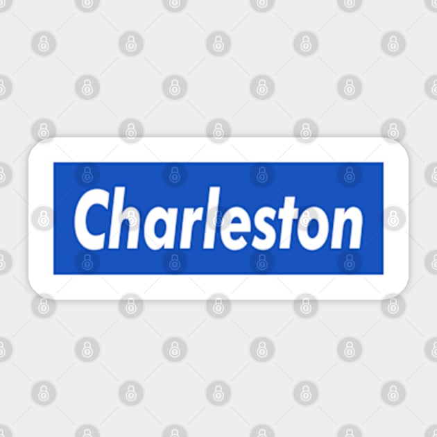 Charleston Box Logo Sticker by ART BY IIPRATMO